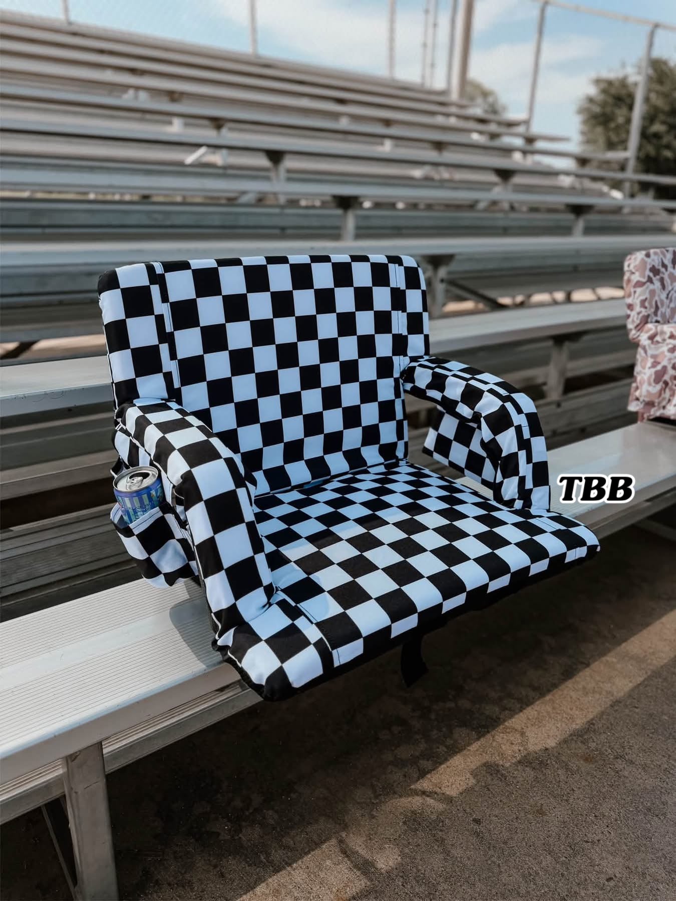 Checkered Stadium Chair