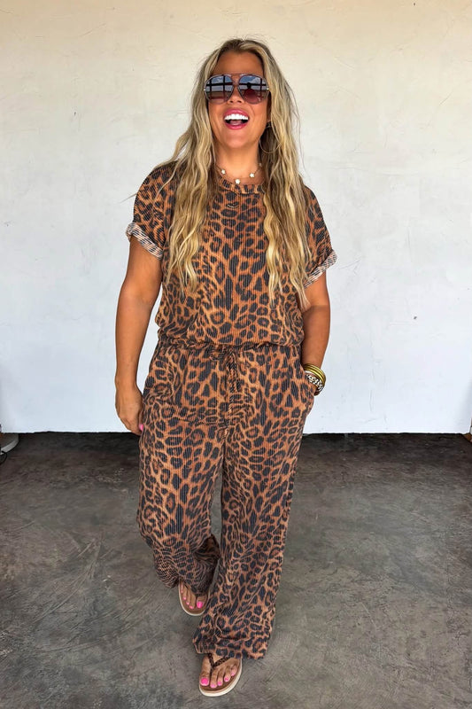 Leopard Ribbed Set PRE ORDER