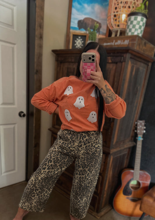 Sequin Ghost Corded Crew
