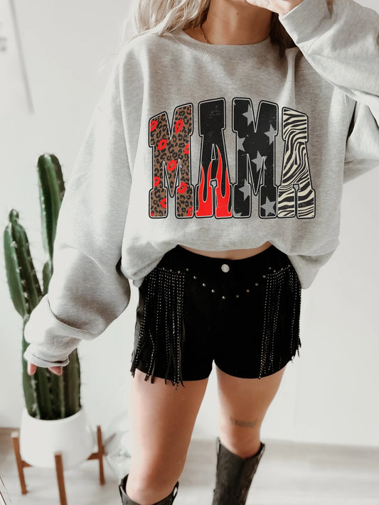 Leopard Zebra Mama Crew