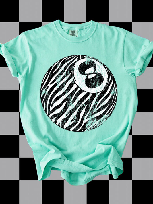 Zebra 8 Ball Graphic Tee